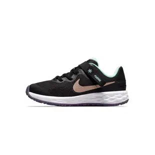 Nike Revolution 6 Flyease NN (PS) 童鞋 中童鞋 黑色 運動 緩震 慢跑鞋 DD1114-005