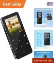 144GB MP3 Player Bluetooth 5.2 HiFi FM Radio Voice Recorder Sport