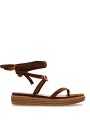 Gianvito Rossi Platform Thong Sandals 38,41 Brown