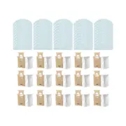 65pcs For Deebot Ozmo T8 T8+/ T8 T9 / N8 Pro/ N8 Pro+ Robot Vacuum Disposable Mop Cloth Dust Bag