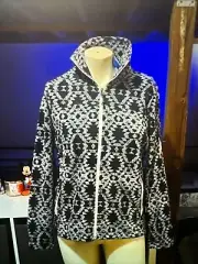 New Columbia Women's Cool Intervention Full Zip Printed Fleece Jacket Size S