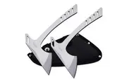 Perfect Point Silver Stainless Steel Throwing Axes 2pcs (K-PP-132-2)