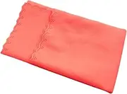 Oshhni Flute Cleaning Cloth Cleaning Kit Easy to Use Long Last Use Flute Cleaner Soft Cloth for Musical Instrument Lenses Beginners, Orange