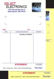 Printed Full Color Carbonless 2-Part Forms 8.5" x 5.5" Custom NCR Sets, 4C