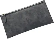 [SAFIGLE] Wallet Purse Ladies Purses Fashion Purse Fashion Wallet Women Wallet Matte Wallet Dark Grey