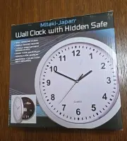 Clock Safe Hidden Wall Secret Jewelry Security Money Cash Compartment Stash Box