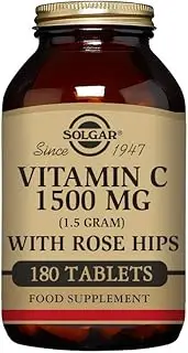 Solgar - Vitamin C 1500 mg with Rose Hips Tablets 180 Count