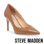 【STEVE MADDEN】LADYBUG 素面尖頭細跟高跟鞋(鏡卡其)