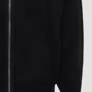 [Rick Owens] Rick Owens-Black Alpaca Gimp Hoodie-Uomo M STAND