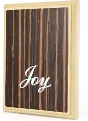 JOY Cajon Mini Pad Travel Style with Veined Ebony Body and Steel Strings