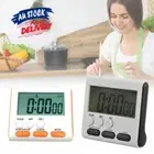 Alarm Count-Down Up Cooking Timer Digital Shower Clock Loud LCD Kitchen Magnetic