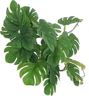 Totority Artificial Reptile Plant Ornament Leaves Turtle Tank Decoration Durable Landscape Plants for Reptile Terrarium Safe Hiding Place Non Fading Aquarium Decor