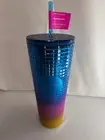 New Starbucks 2023 Tumbler Soft Pride Rainbow Ombre Grid Cup 24 Oz Tim Singleton