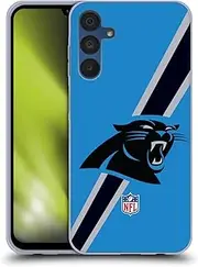 Head Case Designs Officially Licensed NFL Stripes Carolina Panthers Logo Gel Case [Military Grade Protection] Compatible with Samsung Galaxy A15