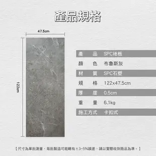 【精準儀錶】地板拼 巧拼 拼裝地墊 棧板限定 廚房地板貼 防滑地板 卡扣式地板 石紋地板 MIT-SPC5B