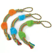 Durable Rope Tugger Plush Sensory Toy for Medium to Large Dogs 29"