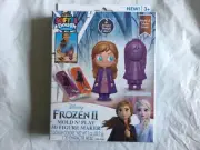 Disney Frozen II Mold N' Play 3D Figure Maker 2 Dough Colors & 1 3D Mold