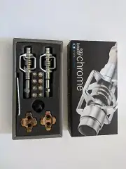 Crank Brothers Egg Beater Chrome Pedals/Cleats; NIB