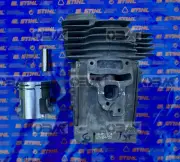 STIHL Genuine MS311 MS391 (49mm) Cylinder Assembly 3 Screw Mani # 1140 020 1204