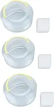 3PCS Collapsible Paint Brush Washer - Portable Transparent Watercolor Cup - Plastic Artist Water Cup for Painting Accessories and Supplies (L)