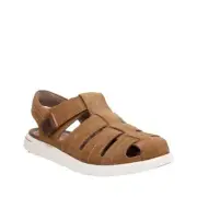 Clarks Men's Unwilmore Bay Fisherman Sandal Tan Nubuck 26124251