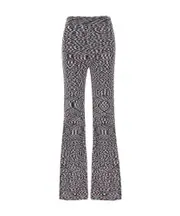 Missoni Space Printed Flared Trousers IT44 Gray