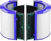 BUCKKO Replacement Filter Compatible with Dyson TP04 TP05 TP07 HP04 HP05 DP04 Pure Hot + Cool Air Purifier,1-Set (2 x H13 HEPA + 2 Carbon Filter)