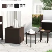 Side Tables Coffee Table Accent Sofa End Tea Table 3 pcs Poly Rattan vidaXL