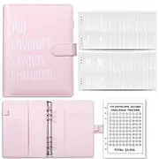 100 Envelope Savings Challenge Book A5 Budget Binder Cash Envelope Notebook 100 Day Money Saving Planner Refillable Organizer for Tracking Expenses Financial G
