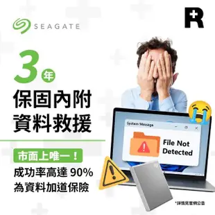 【SEAGATE 希捷】One Touch SSD 1TB 外接式固態硬碟(極夜黑/星鑽銀/冰川藍)