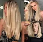 Ash Blonde 4x4 Lace Front Wig Highlight Straight Lace Front Wigs Human Hair