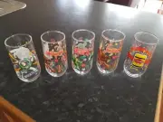 IXL Collector Glasses x 4; Promotional Vegemite Glass x 1