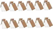 Alipis Mini Glass Jars with Cork Stopper 12 Pack Decorative Bottles for DIY Wedding Party Decorations