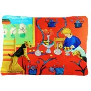 Carolines Treasures 7212PW1216 Airedale Terrier with lady in the kitchen Indo...