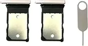 2pcs-Single SIM Card Tray Slot Holder Replacement + Card Ejector pin for Google Pixel 9 Pro (Rose Quartz)