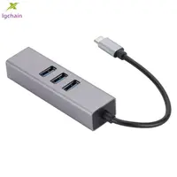 在飛比找蝦皮購物優惠-♞,♘清倉折扣 Usb3.0轉rj45網口usb分線器typ