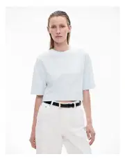 [Witchery] Cotton Crop T-shirt in Baby Blue