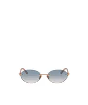 Geometric frame sunglasses 56 golden