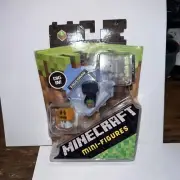 NEW Minecraft Mini-Figures - Grass Series - Wolf, Enderman & Snow Golem