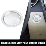 1 Set Car One Click Start Button Cover for Toyota Corolla Cross Silver Tone