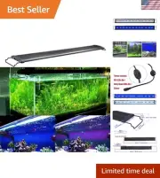 Aquarium Hood Lighting Fish Tank Light 48-60 inch lamp for Freshwater Saltwat...