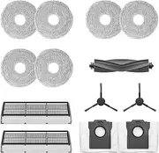 [DREAME] L10s Pro Ultra Robot Accessory Kit, Includes 1x Main Brush, 2X Side Brushes, 2X Dust Filters, 2X Dust Collection Bags, 6X Mop Cloths (3 Pairs)