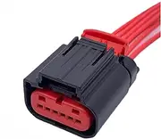 6Pin AutoTyco Accelerator Pedal Waterproof Throttle Socket Sensor Connector Wiring Harness Plug Compatible with F~rd 1438153-5 1-1419168-1 (Color : 6P Female A, Size : 1Pc with 15cm Wire)