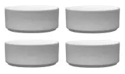 Noritake Dinnerware Colortex Stone Grey Stax Soup Cereal Bowl Set of 4 Porcelain