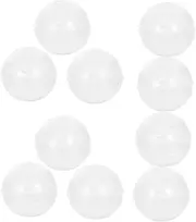 CHILDWEET 10pcs Transparent Fillable for Gumball Machines Space Efficient Balls for Candy and Prizes Plastic Design for Vending Machines