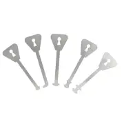 5PCS Master Keys Zuktcr Stainless Steel Replacement Skeleton Lock Key Set Mul...