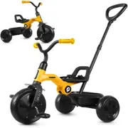 Qplay Ant Plus 3 in 1 Foldable Toddler Trike - Yellow 12M+