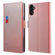 For Samsung Galaxy A14 4G/5G Leather Flip Case Card Holder Stand Makeup Mirror Phone Case