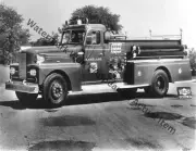 Pirsch Fire Truck Engine Lakeland Fire Dept. Photograph Print 8.5x11"