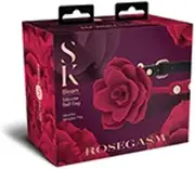 Secret Kisses ROSEGASM BLOOM SILICONE GAG - Rose Red Mouth Restraint